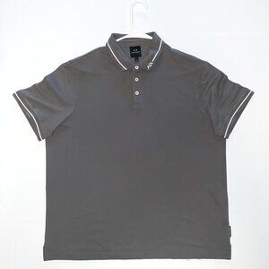 Armani Exchange, Gray custom fit polo shirt, Men’s Size XL